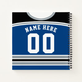 Cuaderno Jersey de hockey sobre hielo Personalizado persona