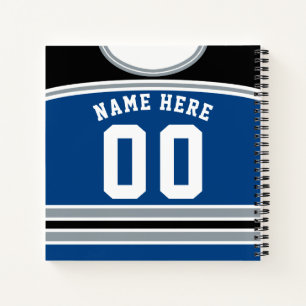 Cuaderno Jersey de hockey sobre hielo Personalizado persona