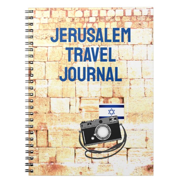 Cuaderno Jerusalem Holyland Travel Journal Añadir fotos (Frente)