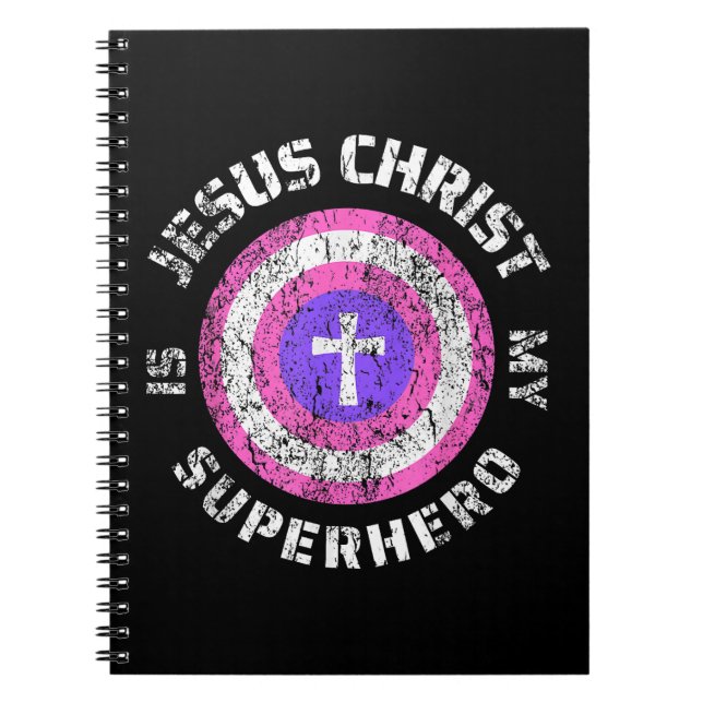 Cuaderno Jesucristo es mi superhéroe Jesús (Frente)