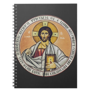 Cuaderno Jesucristo Pantocrátor Arte de Iconos Bizantinos