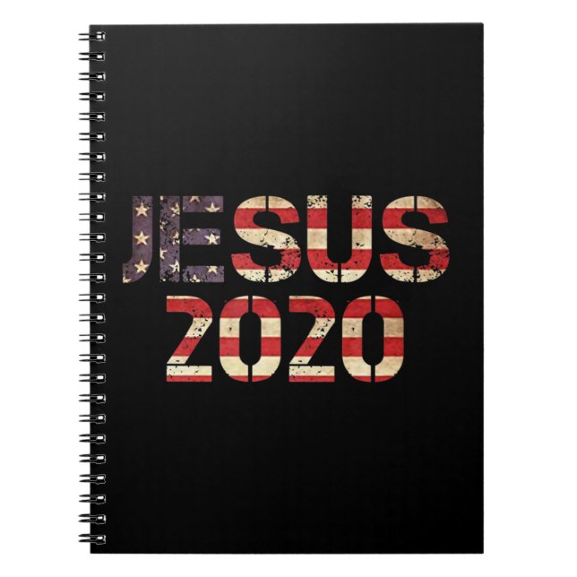 Cuaderno Jesús 2020 Año de Elecciones Cristianas Presidente (Frente)