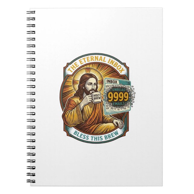 Cuaderno Jesús 9999 correos electrónicos no leídos Bandeja  (Frente)