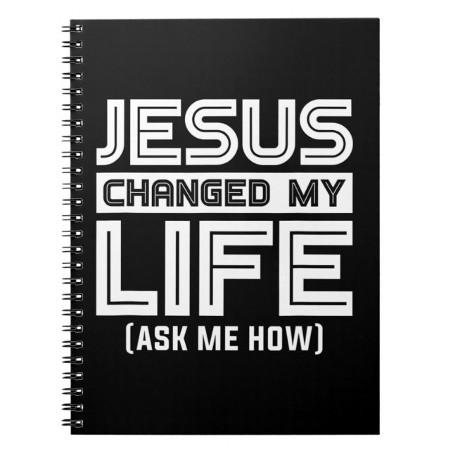 Cuaderno Jesús cambia mi vida Jesucristo T-Shirt ¿Eres tú?  (Frente)