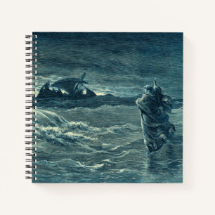 Cuaderno Jesús caminando por el mar   Biblia