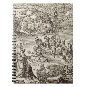 Cuaderno Jesús caminando sobre el agua