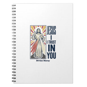 Cuaderno Jesús Confío En Ti Diseño de Camiseta de la Divina