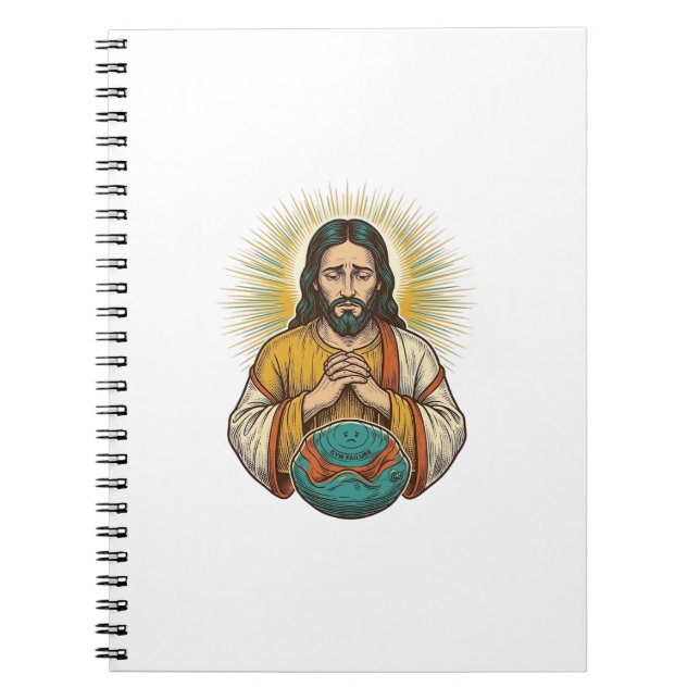 Cuaderno Jesús decepcionado Bola de ejercicio desinflada Fr (Frente)