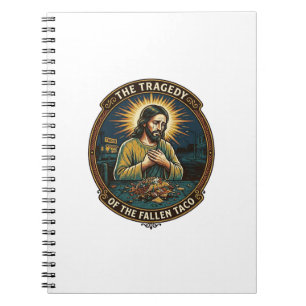 Cuaderno Jesús Dejó Caer Comida Callejera De Taco Nocturno 