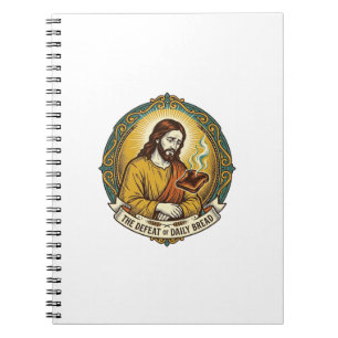 Cuaderno Jesús Derrotado Fumando Tostadas Quemadas Desayuno