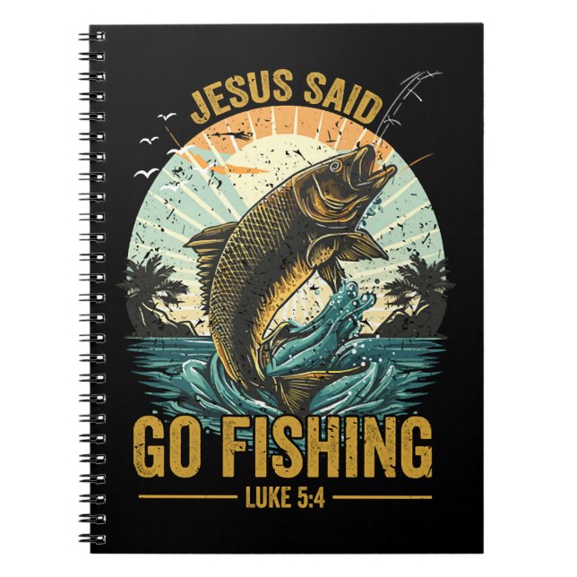 Cuaderno Jesús dijo ve a pescar Lucas 5 4  (Frente)