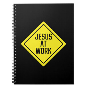 Cuaderno Jesús En El Trabajo   Rótulo de tráfico   Bloc de 