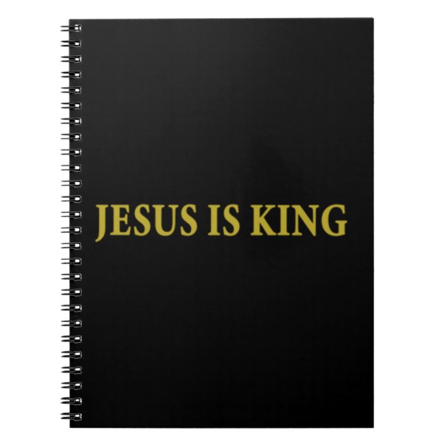 Cuaderno Jesús es el Rey Cristiano Pullover HoodieJesús es  (Frente)