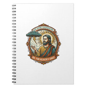 Cuaderno Jesús molesto Nube oscura de lluvia Relámpago Clim