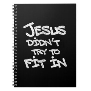 Cuaderno Jesús No Intentó Encajar Graffiti Grunge Divertido