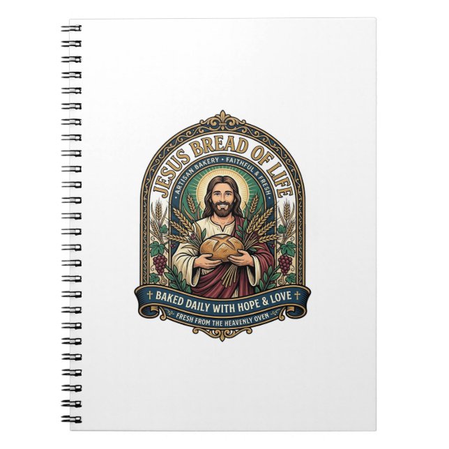 Cuaderno Jesús Pan De Vida Jesús Pan Vida Panadería Cristo (Frente)