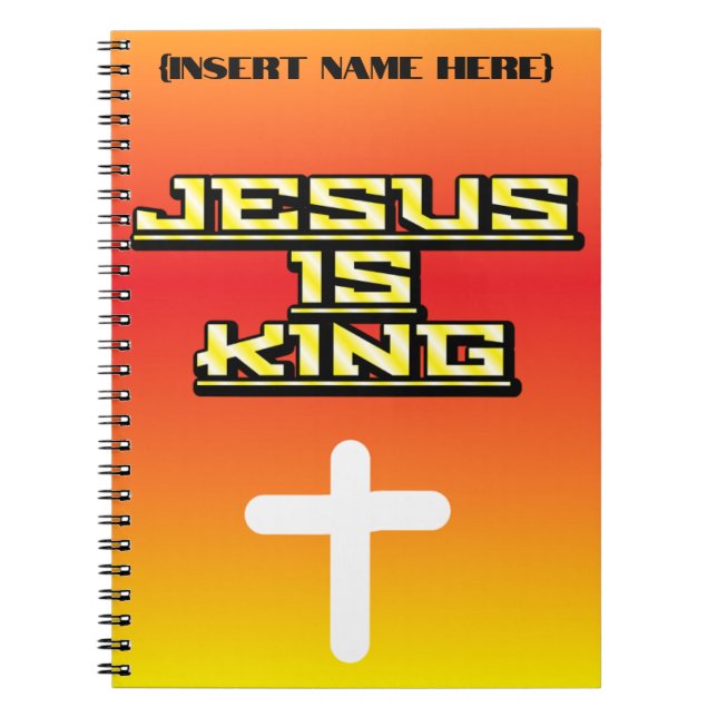 Cuaderno Jesús personalizado es el Diario de la Oración del (Frente)