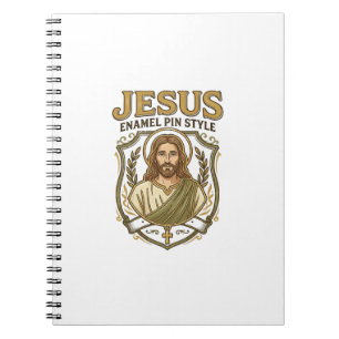 Cuaderno Jesus Pin de Esmalte Estilo Jesus Pin de Esmalte C
