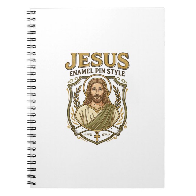 Cuaderno Jesus Pin de Esmalte Estilo Jesus Pin de Esmalte C (Frente)