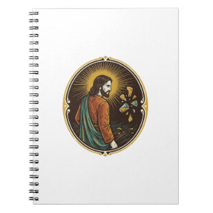 Cuaderno Jesús Piso de Baile de Vidrio Roto Fiesta Peligro