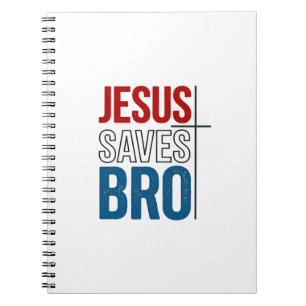 Cuaderno Jesús salva diseño de tipografía cristiana para ca