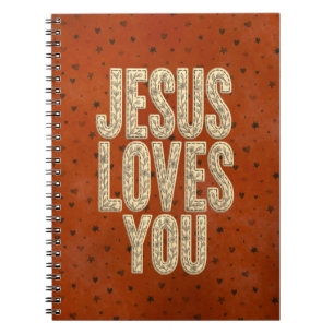 Cuaderno Jesús Te Ama Estimulo Cristiano Rústico