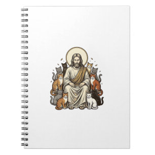 Cuaderno Jesús y Gatos Vintage