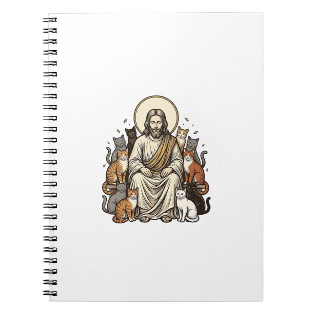 Cuaderno Jesús y Gatos Vintage (Frente)