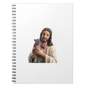 Cuaderno Jesús y Moo Deng_ Una visión única del arte clásic
