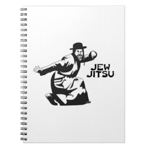 Cuaderno Jew Jitsu Notebook   Judía Bar Mitzvah Regalos