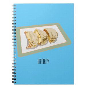 Cuaderno Jiaozi / ilustracion personalizado chino de bolas 
