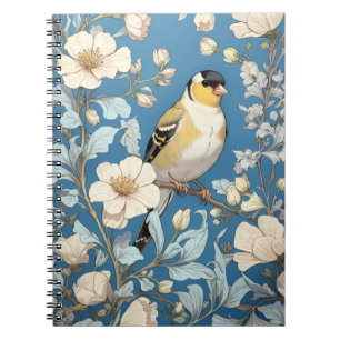 Cuaderno Jilguero Americano Inspirado en William Morris