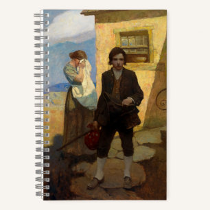 Cuaderno Jim Hawkins deja su hogar por Newell Convers Wyeth