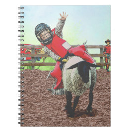 Cuaderno Jinete de Rodeo Occidental Vaquera Lucha de Carner