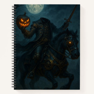 Cuaderno Jinete sin cabeza de terror gótico steampunk
