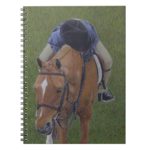 Cuaderno Jinete y potro ecuestres jovenes