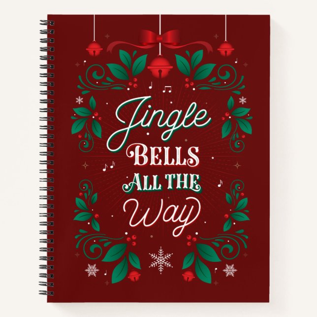 Cuaderno Jingle Bells All Way Navidades Sketchbook (Anverso)