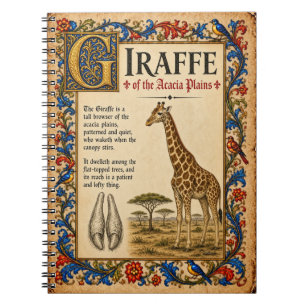 Cuaderno Jirafa, Arte de Bestiario Medieval