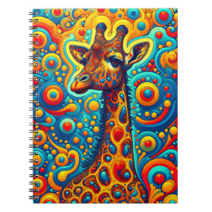 Cuaderno Jirafa de Sueño Caprichoso – Patrón de Safari