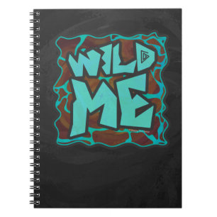 Cuaderno Jirafa Marrón y Estampado Azul Verdoso