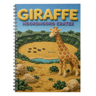 Cuaderno Jirafa Ngorongoro Crater Modern KlayKoo