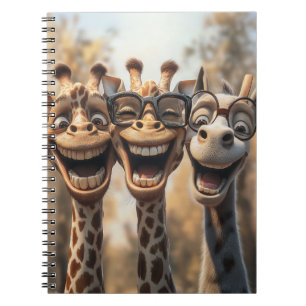 Cuaderno Jirafas Tontas con Gafas