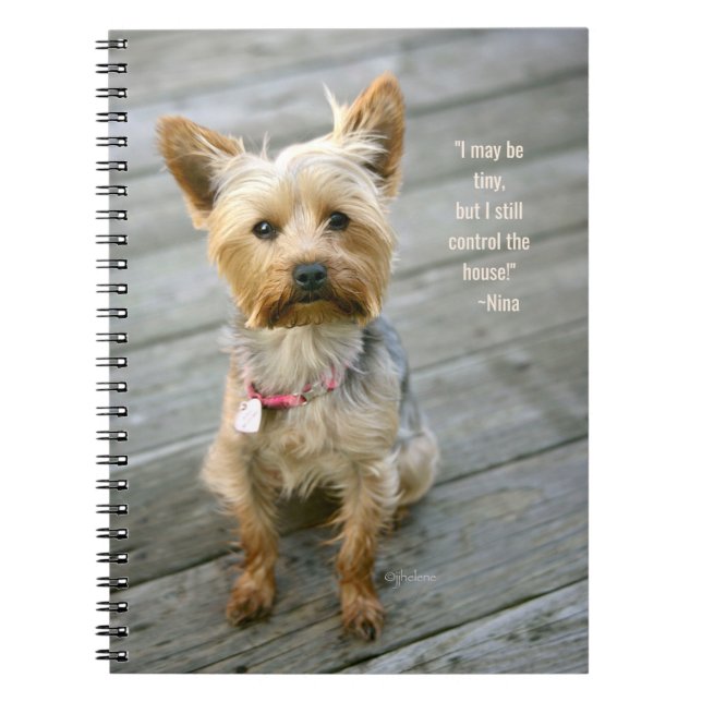 Cuaderno jjhelene Yorkshire Terrier "Nina" - bloc de notas (Frente)