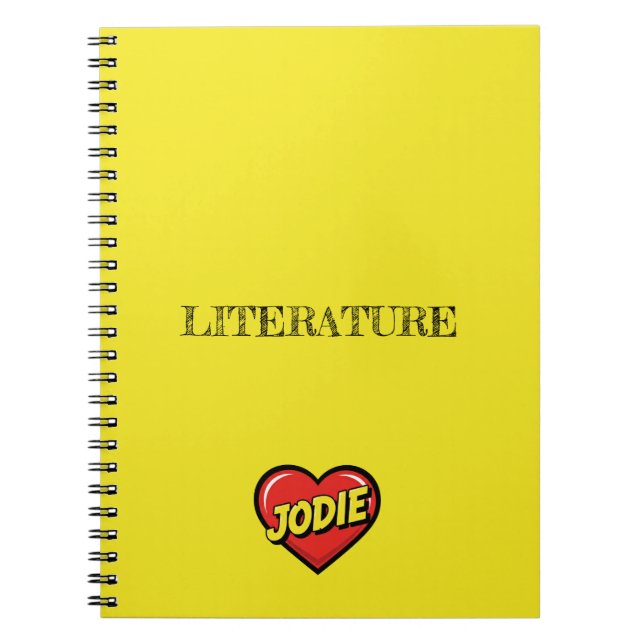 Cuaderno Jodie Yellow (Frente)