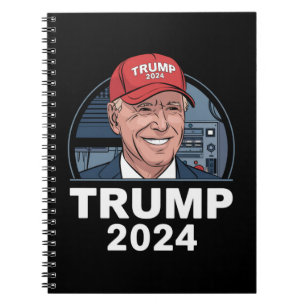 Cuaderno Joe Biden con un sombrero de Trump