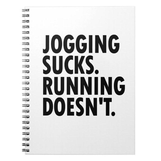 Cuaderno Jogging Sucks. Correr no. (Frente)