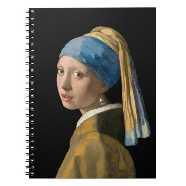 Cuaderno Johannes Vermeer, Chica de Pearl Earring (Frente)
