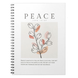 Cuaderno John 14:27 Paz te dejo