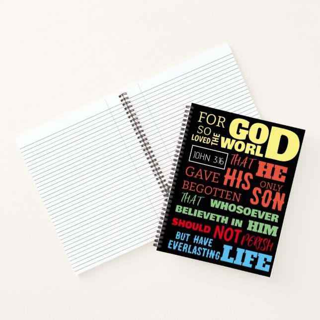 CUADERNO JOHN 3:16 POR DIOS TAN AMADO EL MUNDO (Interior)