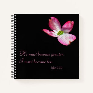Cuaderno John 3:30 Journal Notebook